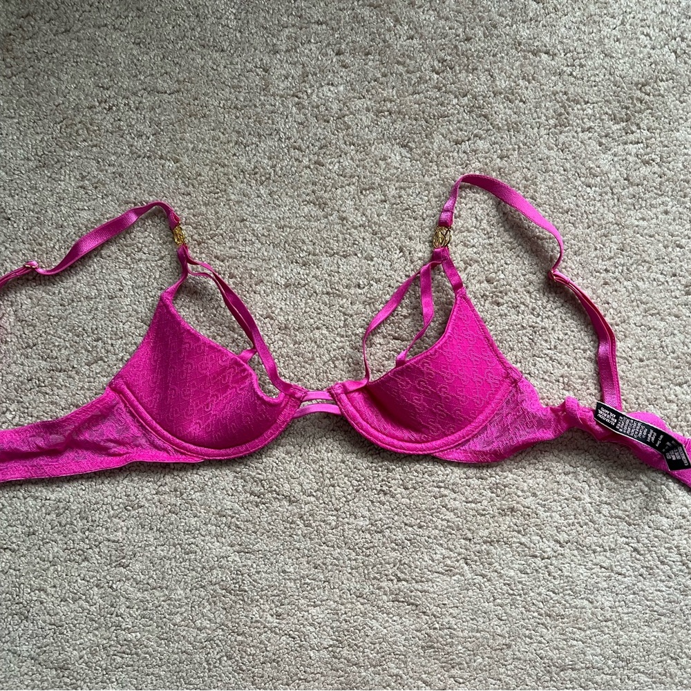 Pink Lace Women's Bra